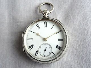 1876 Early Silver Fusee Gents Pocket Watch.  Scott,  Morpeth Serviced Antique