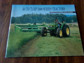 John Deere Sales Advertising Brochure For 40 To 73 Hp 5000 Series Tractors