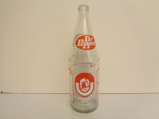 1976 Dr Pepper Orange Bowl Oklahoma University Ou Sooners 32 Oz Glass Bottle