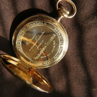 Patek Philippe Geneve Chronometro Gondolo 18k Pink Gold Watch 16 Size 47 Mm