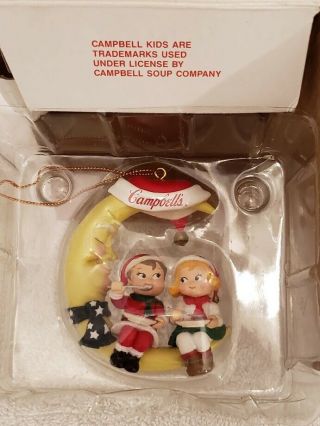 Vintage 1995 Campbell Soup Kids On The Moon Christmas Ornament