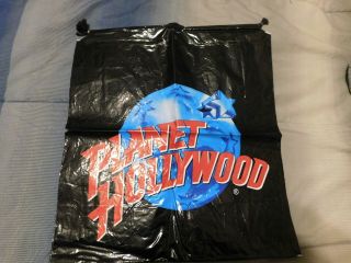 Planet Hollywood Plastic Draw String Souvenir Shopping Bag
