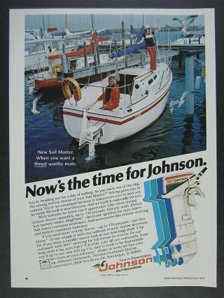 1978 Johnson Sail Master 9.  9 Outboard O 