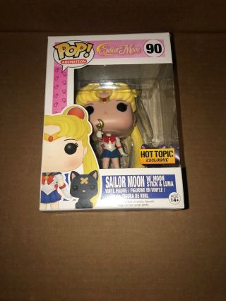 Funko Pop Sailor Moon With Moon Stick And Luna Exclusive 90