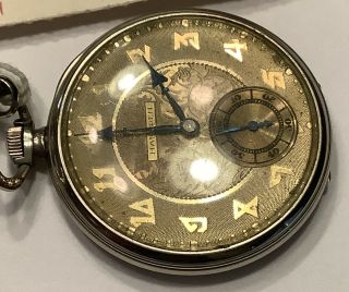 Antique Hampden Paul Revere 14K GF 19 Jewels Pocket Watch Size 12 w/ FOB 3