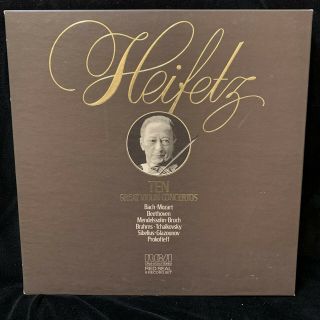 Jascha Heifetz Violin - Ten Great Violin Concertos - Rca St 6lp 1974