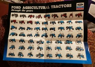Vintage (1990) Ford / Holland Tractors Through The Years Poster