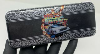 Vintage Towa 1989 Back To The Future 2 Metal Pencil Box Universal Studios Rare