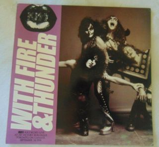 Kiss - Live Lp - With Fire And Thunder - Toronto 1974 - Unplayed - Color Vinyl