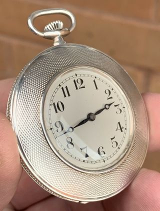 A Gents Quality Art Deco Extra Slim Solid Silver Pocket Watch,  London 1929.