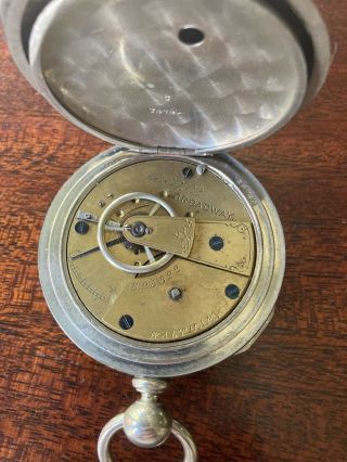 1875 American Waltham “broadway” Model 1857 Key Wind Pocket Watch