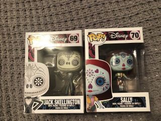 Funko Pop Nightmare Before Christmas Jack & Sally Day Of The Dead