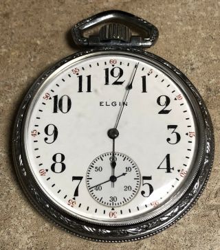 Antique Elgin Art Deco 15 Jewels - Size 12 - Pocket Watch