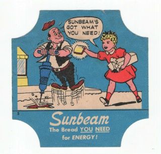 Sunbeam - Occupations - Bread End Label - Little Miss Sunshine - Jack Hammer
