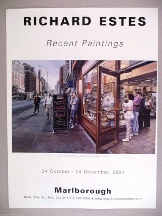 Richard Estes Art Gallery Exhibit Print Ad - 2001