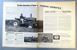 Orig 1961 John Deere 3010 Ad Photo Features Marion Crew,  Chestertown Maryland