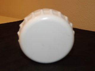 Vintage 1960 ' s Drink Coca Cola Bottle Cap Plastic Coin Bank White 3 1/4 in Round 2