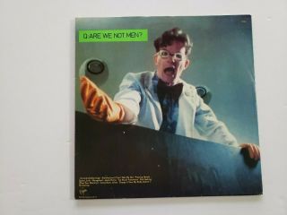 Devo Q:are We Not Men? A: We Are Devo Lp (uk 1978 Blue Vinyl W/poster) - - Nm