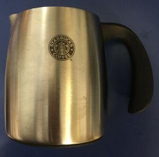Starbucks 2006 Stainless Steel 16oz Milk Cream Steaming Frothing Pitcher Coffee