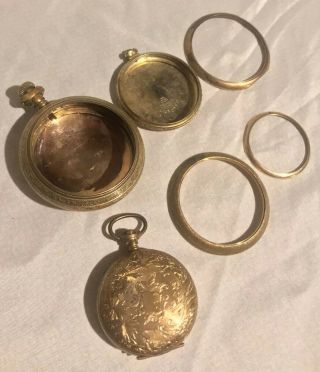 95.  5 Grams Of Gold Filled Pocket Watch Cases For Use / Scrap Recovery