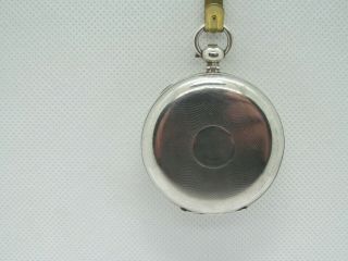 1890/1907 J.  W.  Benson pocket watch solid silver v.  g.  c and serviced. 2