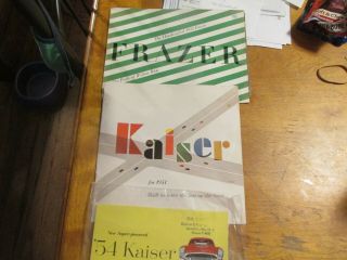 Group Of Three Kaiser Frazer Brochures