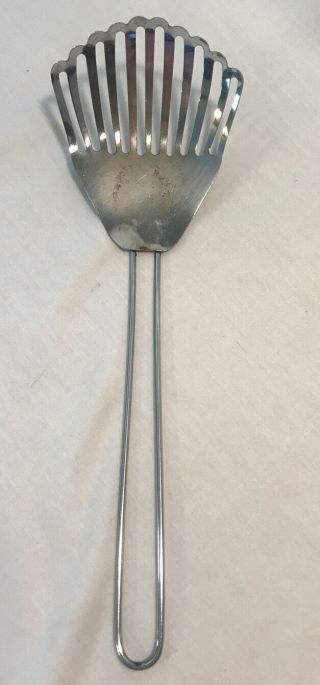 Vintage Utensil Presto Fry Daddy Type Metal Slotted Scoop Spoon Spatula