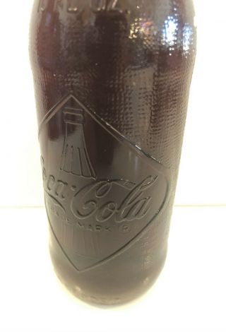 Coca - Cola Straight - Sided Bottle with Embossed Graphics and Diamond Pattern 2