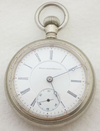 Antique 18s Illinois Montgomery Ward 21 Jewel 21j Train Case Pocket Watch