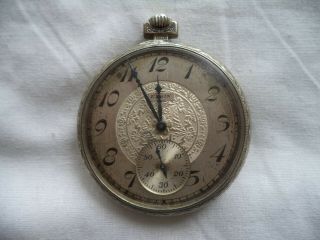 Elgin Pocket Watch 14k Gold Filled 17 Jewels Of Repair Or Parts 12s