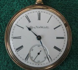 Elgin G M Wheeler 18s,  15j Pocket Watch - Made in 1890 3