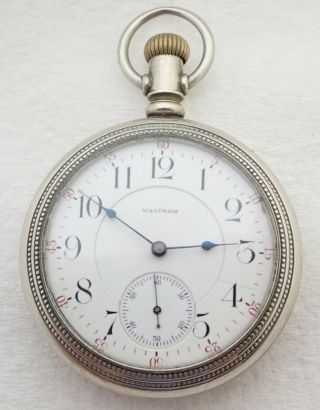 Antique 18s Waltham Crescent St 21 Jewel 21j Pocket Watch
