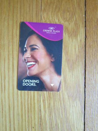 Crowne Plaza Hotel Key Card Woman 