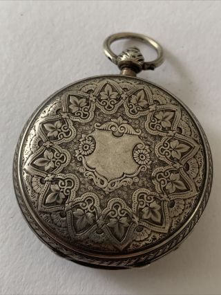 Rare Coventry Antique Gents Solid Silver A.  Burdess Fusee Pocket Watch Repairs