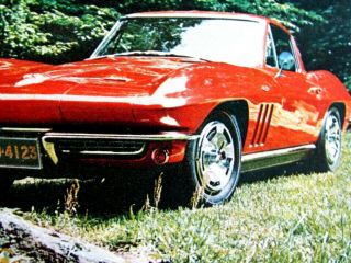 1966 Chevrolet Corvette Sting Ray Day She Flew Coupe Print Ad 8.  5 x 11 