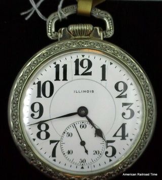 1916 Illinois 23 Jewel Sangamo Special Rr Pocket Watch In Gold Filled Case