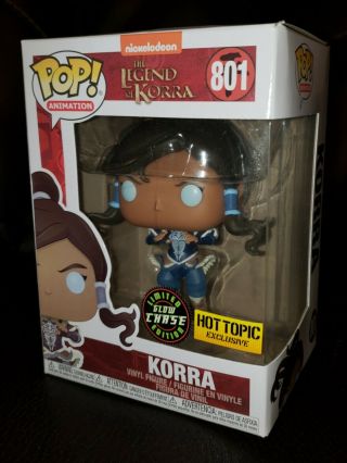 Korra Funko Pop 801 Hot Topic Exclusive Chase Le Glow