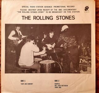 Rolling Stones Special Radio Station Advance Promotional Record Red Vinyl Nm