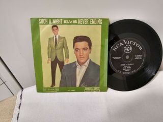 Elvis Presley - Such A Night/never.  - 7 " P/s - Single - Brazil Edition - 1964