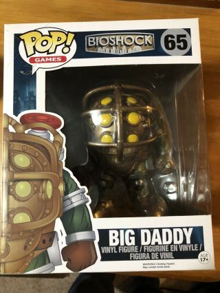 Funko Pop Bioshock Big Daddy 6 Inch - Pop 65 Bio Shock -