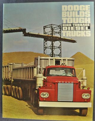 1965 Dodge Heavy Duty Diesel Truck Brochure Semi Box Van 65