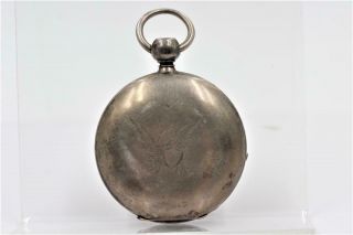 1872 Waltham Wm Ellery 18s Coin Silver Hc Mdl 1857 Pocket Watch For Repair