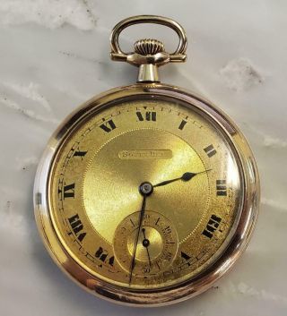 Vintage 1913 South Bend Pocket Watch W/ Gold Fill Case 19 - Jewels 2 - F8742