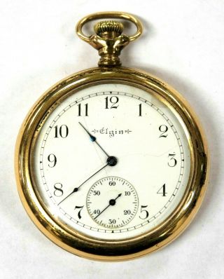 Elgin Model 7 Pocket Watch (1900) 16 Size - 15 Jewels - 14k Gold Filled Case