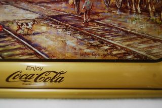 1988 Coca Cola Serving Tray,  Zanesville Ohio,  B & O Railroad Station 3
