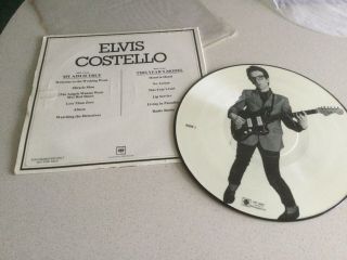 Elvis Costello - My Arm Is True / This Years Model - U.  S.  Promo Picure Disc Lp