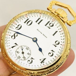 1925 South Bend 16S 17J Grade 211 Pocket Watch Display Salesman Case Run 3