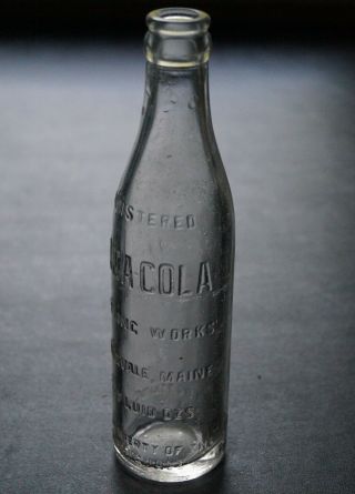 ANTIQUE STRAIGHT SIDED COCA - COLA BOTTLE (1915) SPRINGVALE MAINE 2