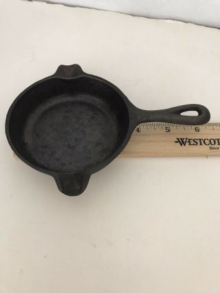 Vintage Wagner Ware Cast Iron Skillet 1050 Ashtray Spoon Holder - Exc.  Cond.