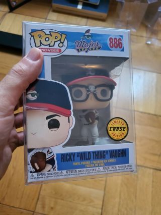 Funko Pop Ricky Vaughn " Wild Thing " Chase Edition 886 Major League In Hand